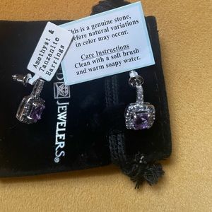 Amethyst and Tanzanite Earrings